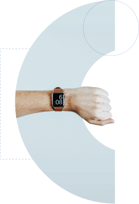 Group 346 Appointment image hand with watch on wrist